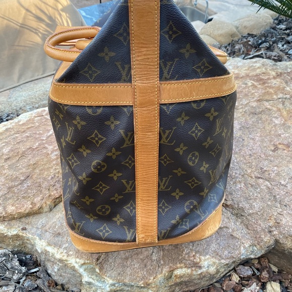 Authentic Louis Vuitton cruiser 40 large travel tote bag w/ LV vachetta tag - Picture 5 of 14